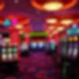 A luxurious casino floor showcasing vibrant gaming options