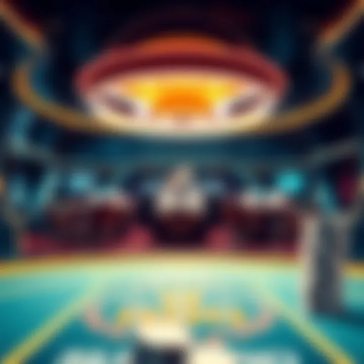 A futuristic concept of a casino powered by innovative technology.