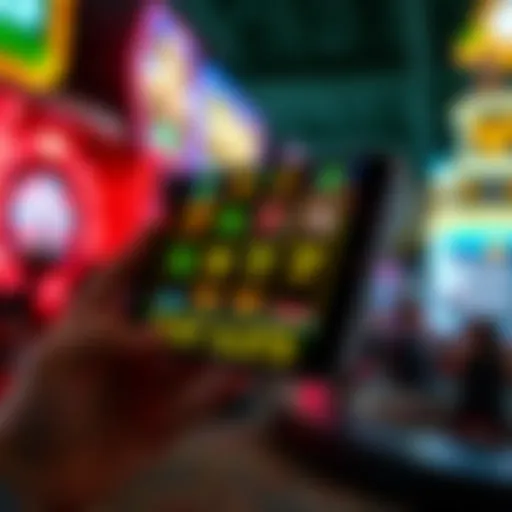 Engaging slot game interface on mobile device