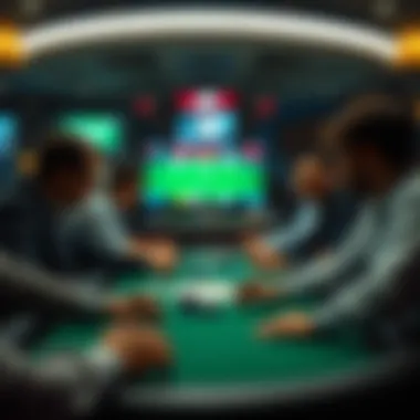 Conceptual visualization of same game parlay betting