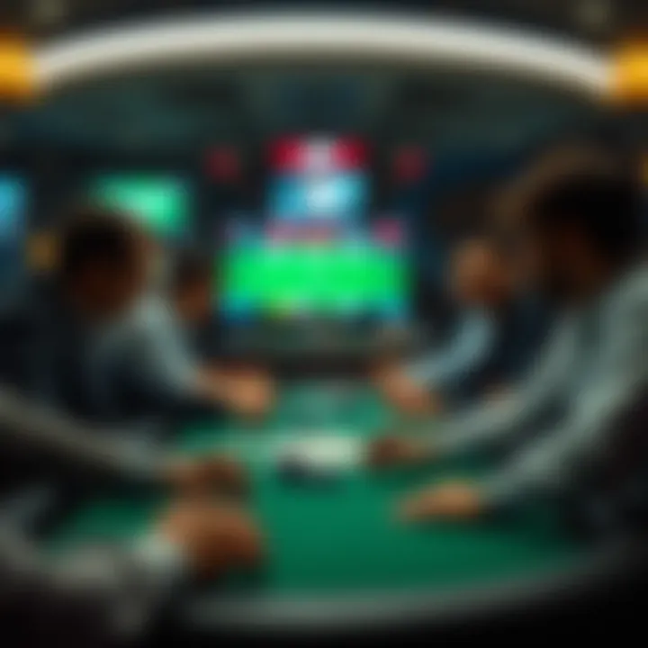 Conceptual visualization of same game parlay betting