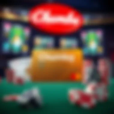 Illustration depicting the relationship between Chumba debit card and online gaming platforms