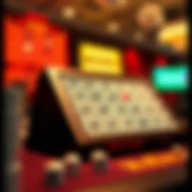 Illustration of Keno board with numbers and gameplay