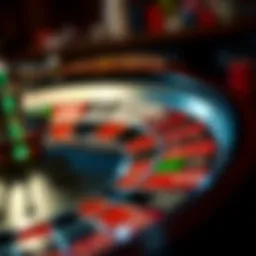 Roulette wheel highlighting green slot