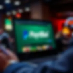 A detailed view of the PayPal interface on Bet365