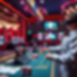 Virtual casino environment showcasing advanced technology